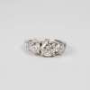 14 K White Gold Diamond Engagement Ring