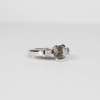 14 K White Gold Diamond Semi Mount Ring