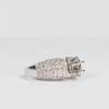 14 K White Gold Diamond Semi Mount Ring