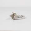 18K White Gold Diamond Semi Mount Ring - Image 3
