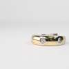 14 K White & Yellow Gold Diamond Band - Image 2