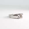 18 K White Gold Diamond Semi Mount Ring - Image 3