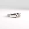 18 K White Gold Diamond Semi Mount Ring