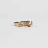 14 K Yellow Gold Diamond Engagement Ring Set - Image 2