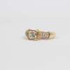 14 K Yellow Gold Diamond Engagement Ring