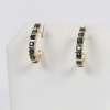14 K Yellow Gold Sapphire Earrings
