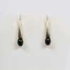 14 K Yellow Gold Onyx Earrings - Image 3
