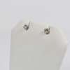 14 K White Gold Diamond Stud Earrings