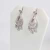 18 K White Gold Chandelier Diamond Earrings