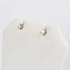 14 K Yellow Gold Diamond Stud Earrings