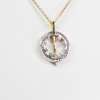 14 K White and Yellow Gold Diamond Necklace - Image 2