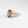 14 K Yellow Gold Vintage Amethyst Cocktail Ring